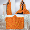 Flame Fire Pattern Print Hooded Blanket-grizzshop