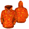 Flame Fire Pattern Print Men Women Pullover Hoodie-grizzshop