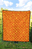 Flame Fire Pattern Print Quilt-grizzshop