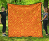 Flame Fire Pattern Print Quilt-grizzshop