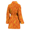 Flame Fire Pattern Print Women Long Robe-grizzshop