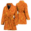 Flame Fire Pattern Print Women Long Robe-grizzshop