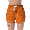 Flame Fire Pattern Print Women's Shorts-grizzshop