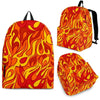 Flame Fire Print Pattern Backpack-grizzshop