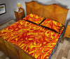 Flame Fire Print Pattern Bed Set Quilt-grizzshop