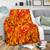 Flame Fire Print Pattern Blanket-grizzshop