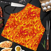 Flame Fire Print Pattern Men's Apron-grizzshop