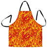 Flame Fire Print Pattern Men's Apron-grizzshop