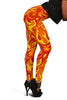 Flame Fire Print Pattern Women Leggings-grizzshop