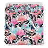 Load image into Gallery viewer, Flamingo Butterfly Hawaiian Tropical Pattern Print Duvet Cover Bedding Set-grizzshop