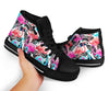 Flamingo Butterfly Hawaiian Tropical Pattern Print Men Women's High Top Shoes-grizzshop