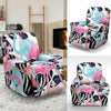 Flamingo Butterfly Hawaiian Tropical Pattern Print Recliner Cover-grizzshop