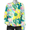 Flamingo Catus Tropical Hawaiian Pineapple Print Sweatshirt-grizzshop