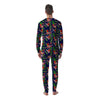 Flamingo Floral Tropical Print Pattern Men's Pajamas-grizzshop