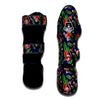 Flamingo Floral Tropical Print Pattern Muay Thai Shin Guards-grizzshop