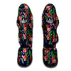 Flamingo Floral Tropical Print Pattern Muay Thai Shin Guards-grizzshop