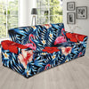 Flamingo Hawaiian Floral Tropical Flower Hibiscus Palm Leaves Pattern Print Sofa Covers-grizzshop