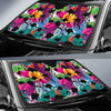 Flamingo Hawaiian Tropical Colorful Pattern Print Car Sun Shade-grizzshop