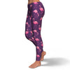 Flamingo Hawaiian Tropical Stripe Pattern Print Pattern Women Leggings-grizzshop