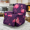 Flamingo Hawaiian Tropical Stripe Pattern Print Recliner Cover-grizzshop