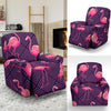 Flamingo Hawaiian Tropical Stripe Pattern Print Recliner Cover-grizzshop