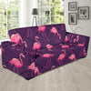 Flamingo Hawaiian Tropical Stripe Pattern Print Sofa Covers-grizzshop