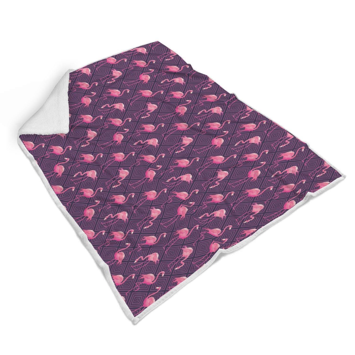 Flamingo Hawaiian Tropical Stripe Pattern Print Throw Blanket-grizzshop