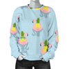 Flamingo Pineapple Blue Print Sweatshirt-grizzshop