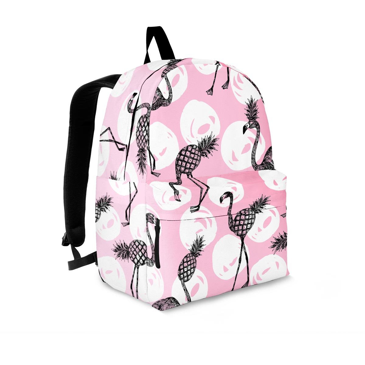 Flamingo Pineapple Print Backpack-grizzshop