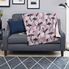 Flamingo Pineapple Print Blanket-grizzshop