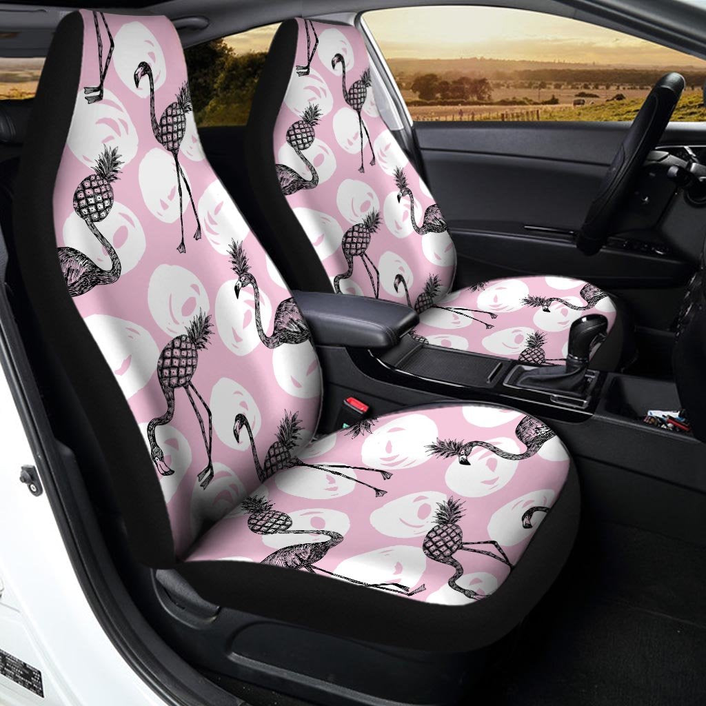 Flamingo Pineapple Print Car Seat Covers-grizzshop