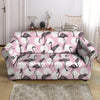 Flamingo Pineapple Print Loveseat Cover-grizzshop