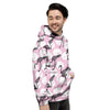 Flamingo Pineapple Print Men's Hoodie-grizzshop