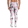 Flamingo Pineapple Print Men's Leggings-grizzshop