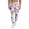 Flamingo Pineapple Print Men's Leggings-grizzshop