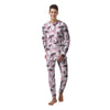 Flamingo Pineapple Print Men's Pajamas-grizzshop