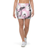 Flamingo Pineapple Print Mini Skirt-grizzshop