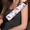 Flamingo Pineapple Print Seat Belt Cover-grizzshop