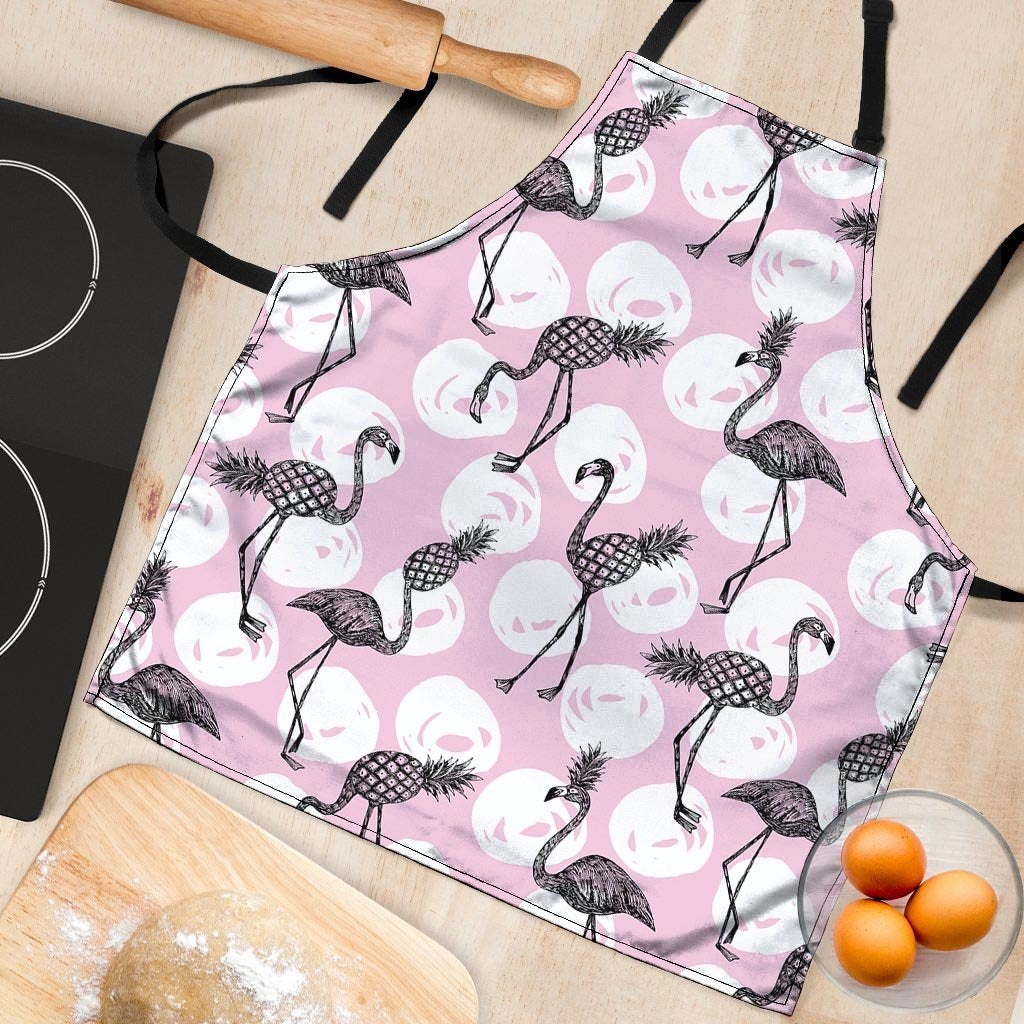 Flamingo Pineapple Print Women's Apron-grizzshop