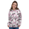 Flamingo Pineapple Print Women's Hoodie-grizzshop