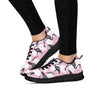 Flamingo Pineapple Print Women's Sneakers-grizzshop