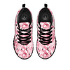 Flamingo Pink Print Pattern Black Sneaker-grizzshop