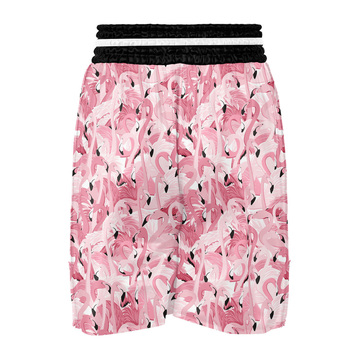 Flamingo Pink Print Pattern Boxing Shorts-grizzshop