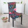 Flamingo Stripe Hawaiian Tropical Pattern Print Chair Cover-grizzshop