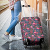 Flamingo Stripe Hawaiian Tropical Pattern Print Luggage Cover Protector-grizzshop