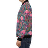 Flamingo Stripe Hawaiian Tropical Pattern Print Men's Bomber Jacket-grizzshop