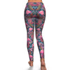 Flamingo Stripe Hawaiian Tropical Pattern Print Pattern Women Leggings-grizzshop