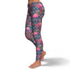 Flamingo Stripe Hawaiian Tropical Pattern Print Pattern Women Leggings-grizzshop