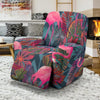 Flamingo Stripe Hawaiian Tropical Pattern Print Recliner Cover-grizzshop