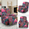 Flamingo Stripe Hawaiian Tropical Pattern Print Recliner Cover-grizzshop